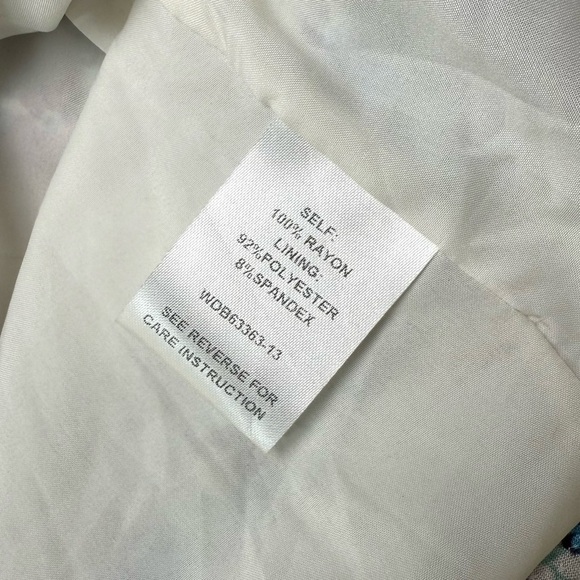 Women’s Lost + Wander Smocked Floral Midi Dress Medium Blue and Pink - Picture 8 of 9